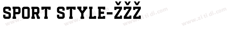 sport style字体转换